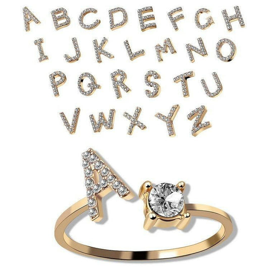 Sleek Letter Ring - Shopylife