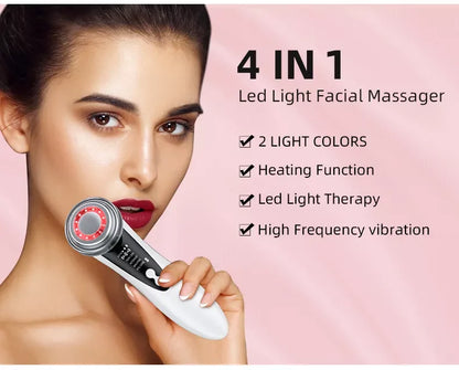 4 in 1 RF EMS Facial Massager Skin Care Tools Face Lift Multifunction Firm Device Skin Rejuvenation Wrinkle Removal