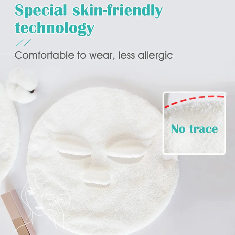 Reusable Hot and Cold Compress Face Towel Masks - Moisturizing Facial Steamer for Hot and Cold Skin Care, Soft, Gentle