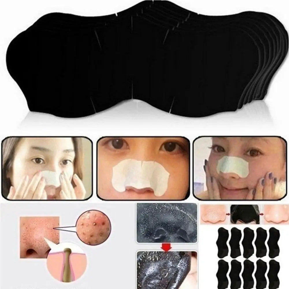 5-100PC Nose Blackhead Remover Strip Deep Cleansing Shrink Pore Acne Treatment Mask Black Dots Pore Strips Face Skin Care Patch