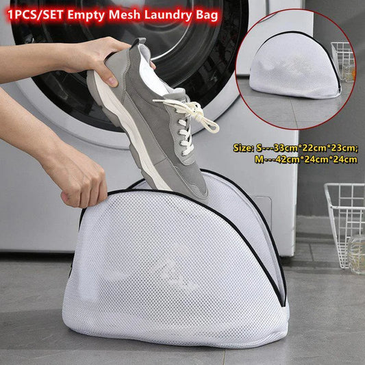 1PCS Mesh Laundry Bag Zips Shoe Washing Bag Shopylife