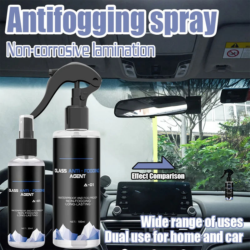 Car Anti Fog Agent, Front Windshield, Window Glass, Rearview Mirror Glasses, Rain and Fog Proof Agent