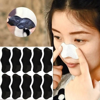 5-100PC Nose Blackhead Remover Strip Deep Cleansing Shrink Pore Acne Treatment Mask Black Dots Pore Strips Face Skin Care Patch