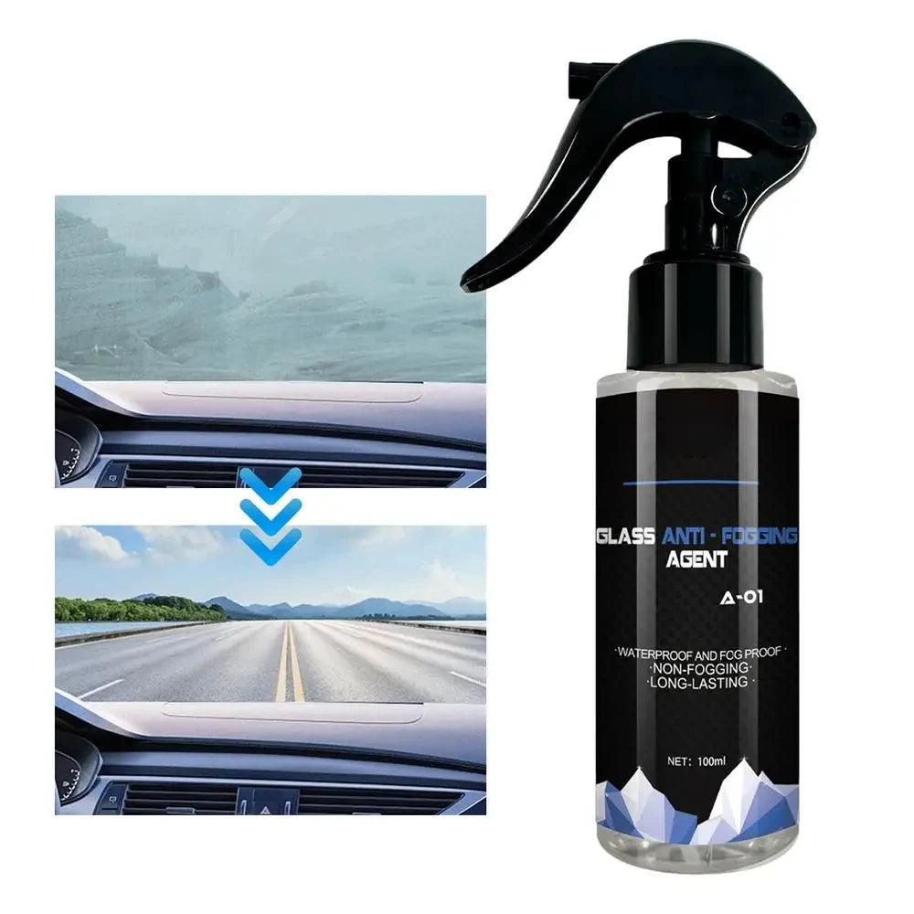 Car Anti Fog Agent, Front Windshield, Window Glass, Rearview Mirror Glasses, Rain and Fog Proof Agent