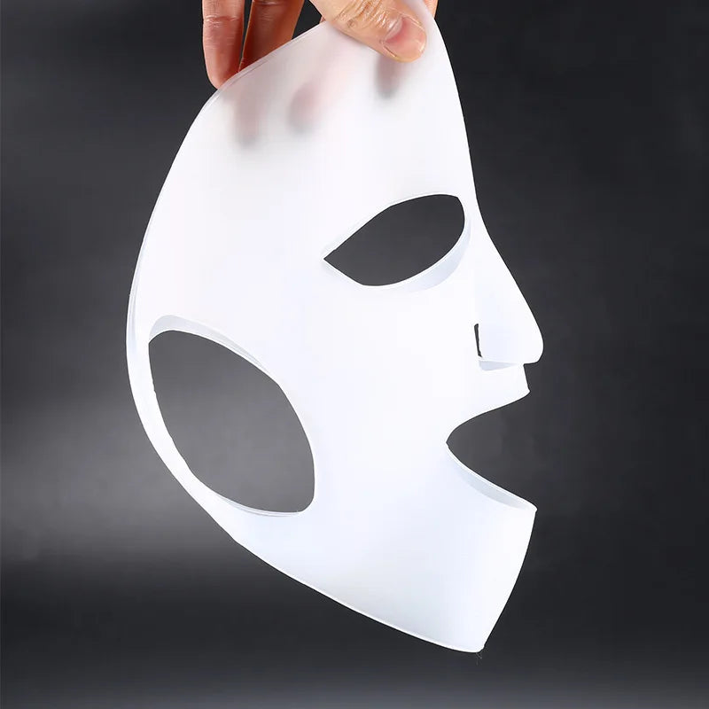 Silicone Face Mask Reusable Moisturizing Lifting Firming Anti Wrinkle V Shape Face Firming Gel Sheet Mask Ear Fixed Skin Care