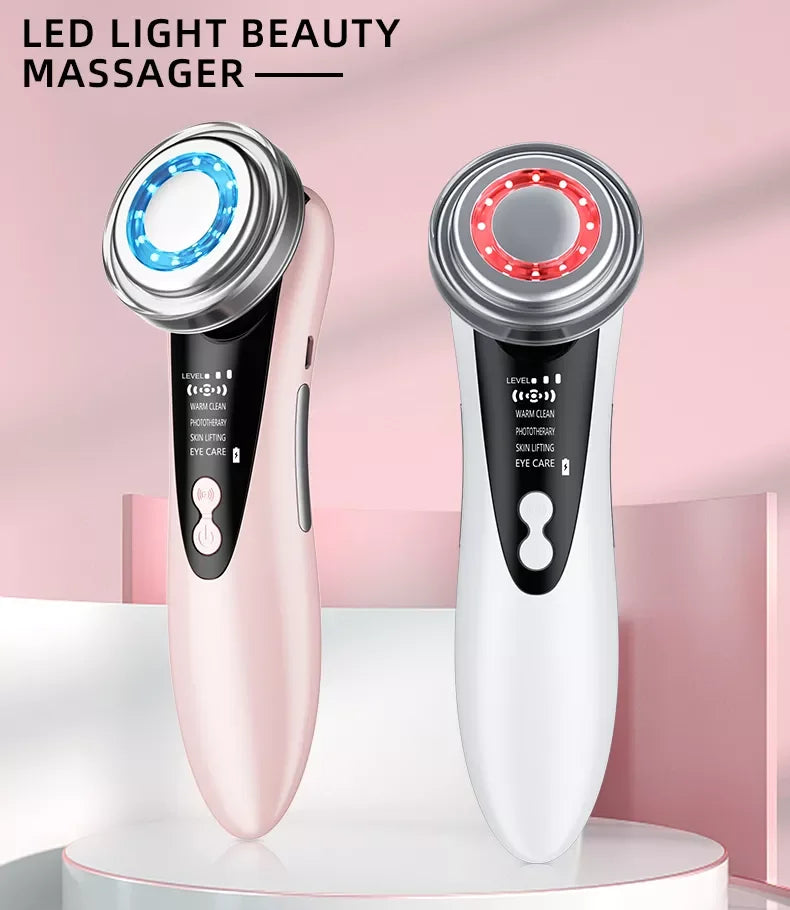 4 in 1 RF EMS Facial Massager Skin Care Tools Face Lift Multifunction Firm Device Skin Rejuvenation Wrinkle Removal