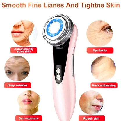 4 in 1 RF EMS Facial Massager Skin Care Tools Face Lift Multifunction Firm Device Skin Rejuvenation Wrinkle Removal